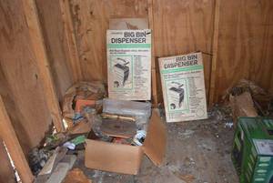 lot 253 image: 2 Big Bin Dispensers and Misc. Box