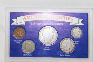 lot 5 image: Americana Series Yester Year Collection Set (Late1800s and Early 1900s Coins)