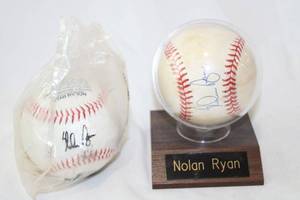 lot 480 image: Nolan Ryan Baseballs