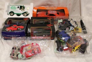 lot 541 image: Large quantity of vintage cars and more, Dukes of Hazard General Lee, Fuller delivery truck, 50s pickup trucks and more see pics