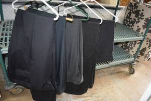 lot 152 image: Mens Dress Pants 48L and 50R sizes, Haggar and Boss Brands, Some not yet tailored