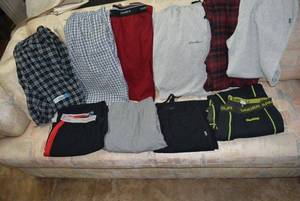 lot 221 image: Mens Pajama Bottoms including Hanes, Ralph Lauren, Under Armour and Eddie Bauer