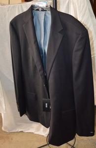 lot 164 image: Mens Dress Jacket (Still with Tags) Boss Super 100 Size 48L Made in USA