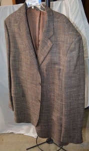 lot 163 image: Mens Dress Jacket Jack Victor John L. Ashe, Brown Tweed
