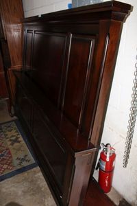 lot 7 image: Ashley Furniture King Size Headboard and Footboard