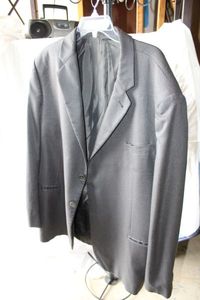 lot 111 image: Giorgio Armani Mens Jacket, Size 4850, Steel Gray