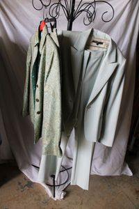 lot 249 image: Linda Allard Ellen Tracy Size 8 Skirt and Jacket, Antonio Melani Size 8 Pant with Matching Size 10 Jacket