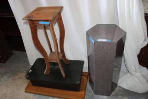lot 276 image: 2 Plant Stands and One TV Stand