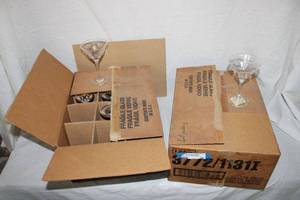 lot 38 image: Cocktail Glasses - 2 Different Patterns, 9 and 12 Count