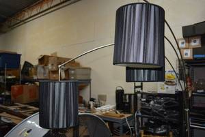 lot 23 image: 3 Arm Floor Lamp