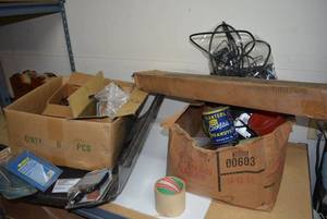 lot 71 image: Misc. Lot Automotive Signal Lamp, Wiring Harness, Washer Pump, Brake Adjuster Tool
