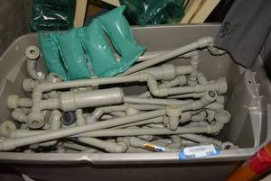 lot 188 image: PVC Pipes that used to be a water Purification System