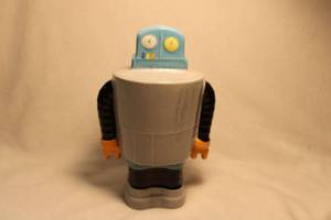 lot 308 image: Ceramic Robot Bank 8.5H No stopper