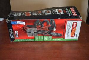 lot 194 image: Craftsman 10 Chain Saw Cordless still in Box