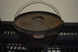 lot 209 image: Outdoor Gourmet Cast Iron Kettle