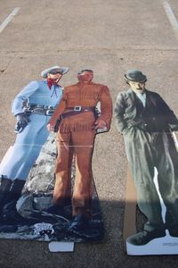 lot 227 image: Movie Cardboard Cutouts of The Lone RangerTonto and Charlie Chaplin