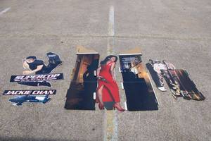 lot 291 image: Movie Cardboard Cutouts of Jackie Chan and