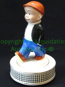 lot 11 image: Vintage 1968 Schmid Bros. Sluggo ceramic music box