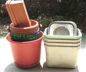 lot 169 image: Large plastic planters