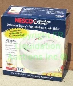lot 176 image: Nesco American Harvest snackmaster express food dehydrator and jerky maker