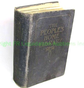 lot 36 image: Antique 1910 copyright The Peoples home library reference book