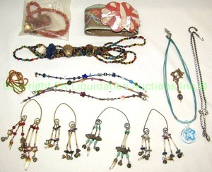 lot 68 image: Sammai designed shell belt buckle and assorted fashion jewelry
