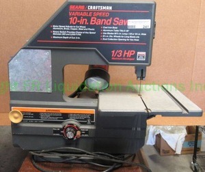 lot 241 image: Sears Craftsman variable speed 10 band saw 13 hp