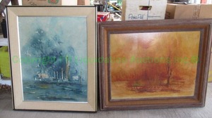 lot 243 image: Original oil paintings by artist Rod Lawson
