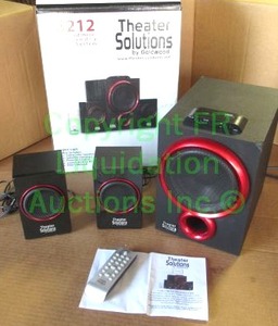 lot 244 image: Goldwood theater solutions TS212 powered home multi media speaker system