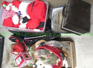 lot 267 image: Assorted Christmas decor and more as shown