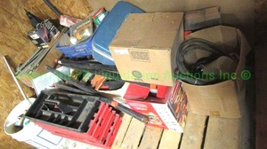 lot 270 image: Pallet of assorted hardware and more as shown