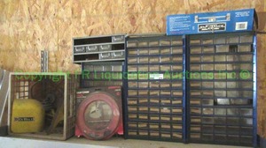 lot 279 image: Hardware storage drawers and more as shown
