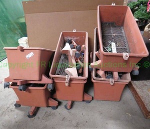 lot 204 image: Mobile planters as shown 6 total