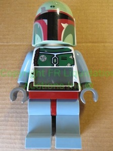 lot 222 image: Lego Star Wars Boba Fett digital alarm clock