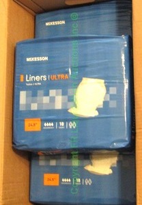 lot 160 image: Mckesson adult liners, three packs unopened