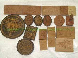 lot 301 image: Hand crafted wood wax mold reliefs