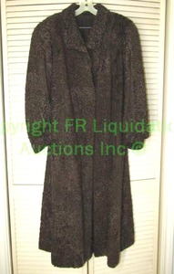 lot 307 image: Genuine Sheep fur ladies evening overcoat
