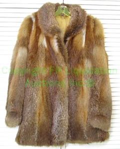 lot 309 image: Genuine red fox fur jacket