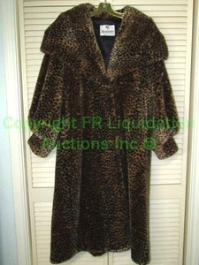 lot 310 image: Monterey fashions faux leopard fur evening coat