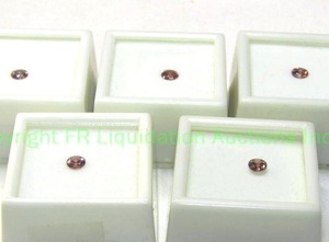 lot 318 image: (5) Blush Zircon gemstones. Varying sizes.