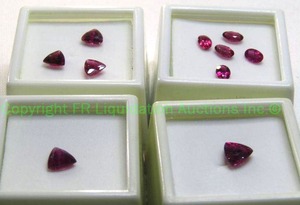 lot 328 image: (4) Rubellite Tourmalines. Varying sizes