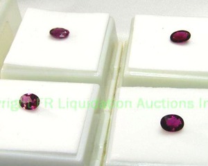 lot 132 image: (4) Rubellite Tourmalines .50 carat 7x5mm