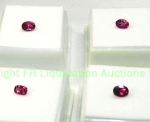 lot 137 image: (4) Rubellite Tourmalines .50 carat 7x5mm