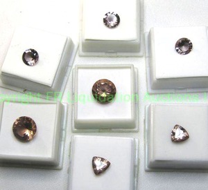 lot 142 image: (7) Round Zandrite Simulant (lab created Alexandrite) gemstones