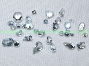 lot 337 image: (2) Gemstone mixed parcels of Aquamarine. 10 cttw
