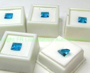 lot 348 image: (5) Paraiba Ice Blue Simulant. Varying sizes.