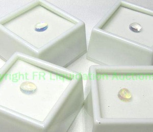 lot 357 image: (4) Rainbow Jelly Opals. 1.00 carat each
