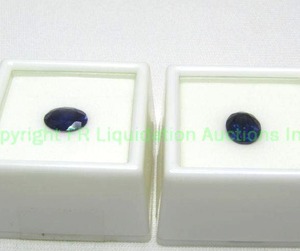lot 387 image: (2) Iolite Gemstones 1.40 carat 10x8mm matched ovals.