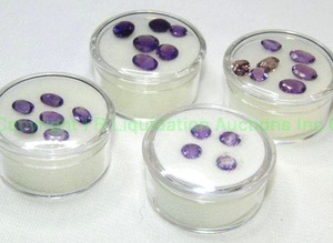 lot 392 image: (4) Faceted Amethyst  purple gemstone parcels. Varying sizes and quantities.