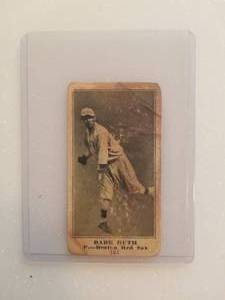 lot 14 image: Babe Ruth baseball card - Authenticity Unknown